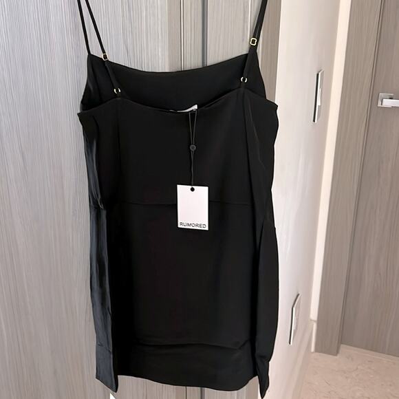 NWT $118 REVOLVE RUMORED slip dress posh mini black 2 - Picture 4 of 10